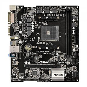 Asrock AB350M Motherboard  Amd Am4 B350 Ddr4 Pci Express Sata Micro At