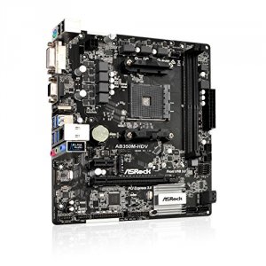 Asrock AB350M Motherboard  Amd Am4 B350 Ddr4 Pci Express Sata Micro At