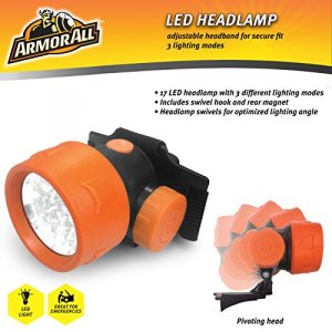 Armor AAFL108BJ Armorall 17 Led Head Lamp Warticulating Head And Adjus