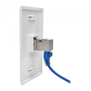 Tripp N235-001-SH-D Cat6 Straight Through Modular Shielded In Line Cou