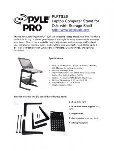 Pyle PLPTS26 Pro Laptop Stand