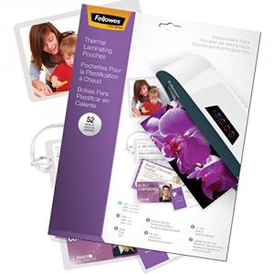 Fellowes 5208401 Laminating Pouch Mpl 3mil 52 Pack Assort 6 Mstr