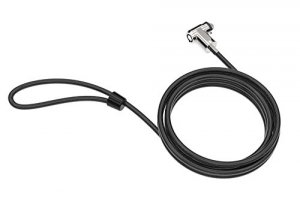 Compu-lock CL15 Universal Slim Security Cable Lock - 6ft Steel Cable