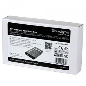 Startech SATSASTRX25 Storage  2.5inch Hot Swap Hard Drive Tray Retail