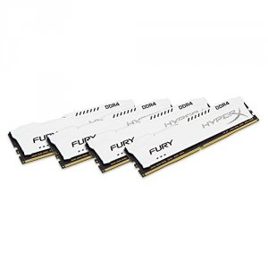 Kingston HX424C15FW2K4/32 Hyperx Fury White 32gb (8gb X4) Ddr4 2400mhz