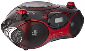 Axess PB2704RD Portable Mp3cdusbsd Boombox With Amfm Stereo Red