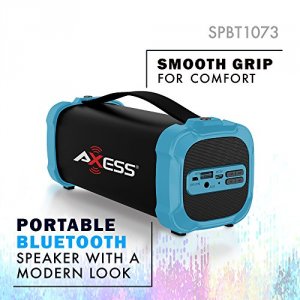 Axess SPBT1073RD Indooroutdoor Bluetooth Media Speaker 3.5mm Line-in J