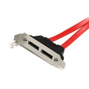 Startech LB6278 .com 2 Port Low Profile Sata To Esata Plate Adapter - 