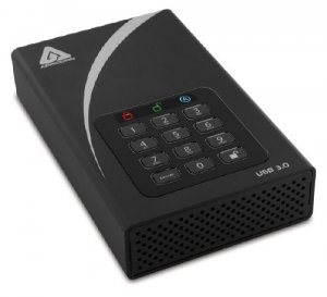 Apricorn ADT-3PL256-3000 3tb Aegis Padlock Dt Secure Usb 3.0 256bit Hw