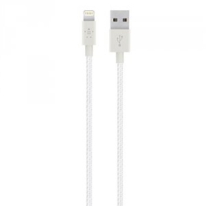 Belkin F8J144BT04-WHT Mixit Metallic Lightning To Usb Cable