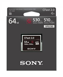 Sony CAT-G64 Memory Card, Cfast G Series, Cat-g64 64gb, 525mbs