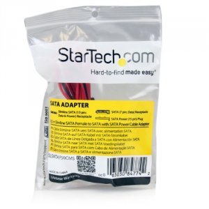 Startech SLSATAF50CMS Cable  0.5meter Sata Female To Sata With Power C