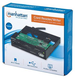 Manhattan 100915 Multi-card Readerwriter Hi-speed Usb, 3.5inch Bay Mou