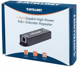 Intellinet 560962 1-port Gigabit High-power Poe+ Extender Repeater, Ie