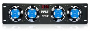 Pyle PFN41 Rack Mount 4 Cooling Fans With Display