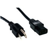 Comprehensive PWC-BK-3 1ft Pc Power Cord Black