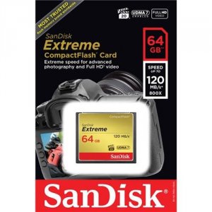 Western VM9083 Sandisk Extreme 64 Gb Compactflash - 120 Mb-s Read - 60