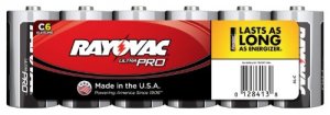 Rayovac RAY-AL-C Ray-al-c Alkaline 6 Pack C Batteries E302363200