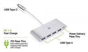 Iogear GUH3C4PD Usbc 4port Usb A Hub Wpd