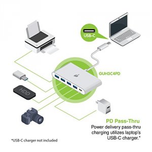 Iogear GUH3C4PD Usbc 4port Usb A Hub Wpd