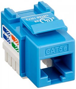 Belkin R6D024-AB5E-BLU Cat5e Keystone Jack Blue (qty 1)