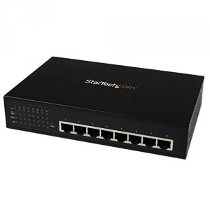 Startech UN5927 .com 8 Port Unmanaged Industrial Gigabit Power Over Et