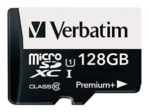 Verbatim 99142 Memory Card With Adapter, Premium+ 533x, 128gb, Microsd