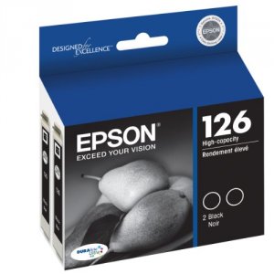 Original Epson T126120-D2 Durabrite 126 Ink Cartridge - Inkjet - 370 P