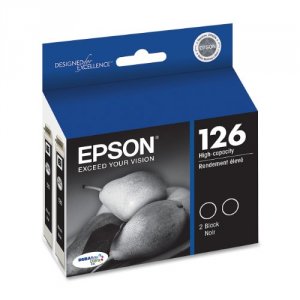 Original Epson T126120-D2 Durabrite 126 Ink Cartridge - Inkjet - 370 P