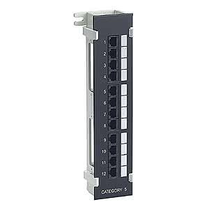 Intellinet 162470 (tm)  Cat-5e Utp Wall-mount Patch Panel, 12 Port