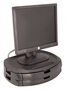 Kantek KTKMS200B Monitor Stand 2 Drawer Lcd