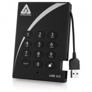 Apricorn A25-3PL256-S128 128gb Padlock Secure Ssd Usb  3.0 256bit Aes 