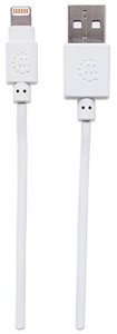 Manhattan 390866 10 Ft White Lightning Cable