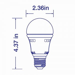 Verbatim 98949 , Led, Contour Series, 98796 9.5w, 2700k, A19-l800-c27-