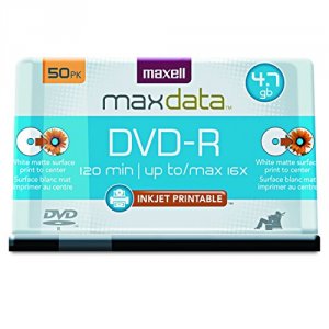 Maxell 638022 Dvd Recordable Media - Dvd-r - 16x - 4.70 Gb - 50 Pack S