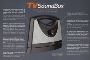 Serene SI-TV-SB Portable Wireless Tv Soundbox