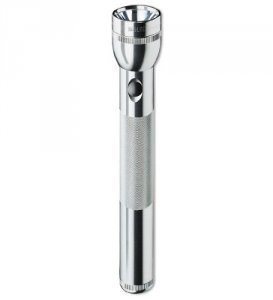 Maglite S3D105 3 Cell D  Flashlight Silver-gift Box