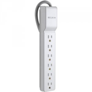 Belkin RA2184 6-outlet Home And Office Surge Protector (2.5ft Cord) Bk