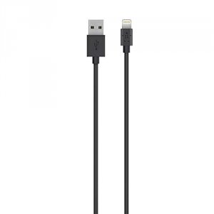 Belkin F8J023BT04-BLK Synccharge Cable,2.1a,ltg,4,black