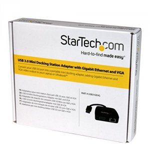 Startech USB31GEVG Universal Laptop Mini Docking Station Usb3 .com