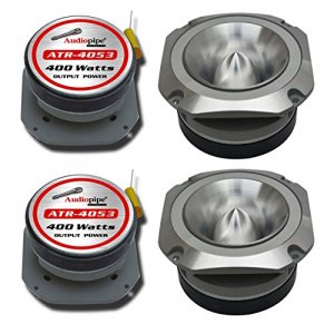 Audiopipe ATR4053 400w Max Aluminum Tweeter - Diamond Chrome Finish