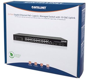 Intellinet 561105 24 Port Gigabit Poe+ Managed Switch