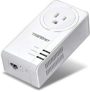 Trendnet 2TX107 Powerline 1300 Av2 Adapter With Built-in Outlet - 1 X 