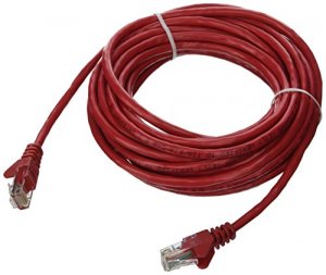 Belkin A3L791-20-RED-S 20ft Cat5e Snagless Patch Cable, Utp, Red Pvc J