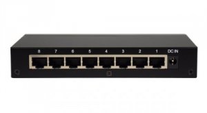 Amer SG8D 8 Port 101001000mbps Gigabit Ethernet Desktop Switch. Metal 