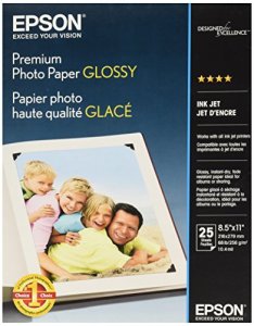 Epson S042183 Premium Inkjet Photo Paper - Bright White - Letter - 8 1