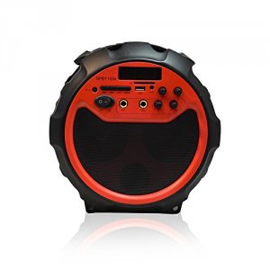 Axess SPBT1034RD Red Portable Bluetooth Indooroutdoor 2.1 Hifi Loud Sp