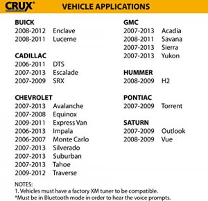 Crux CRUX Bluetooth Streaming For Select Gm Lan Bus Vehicles