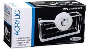 Kantek AD60 Acrylic Tape Dispenser - Holds Total 1 Tape(s) - Refillabl