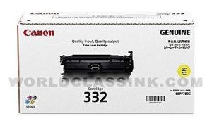 Original Canon 6260B012 Cartridge 332 Yellow Toner - For  Imageclass L